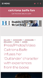 Mobile Screenshot of caitriona-balfe.com